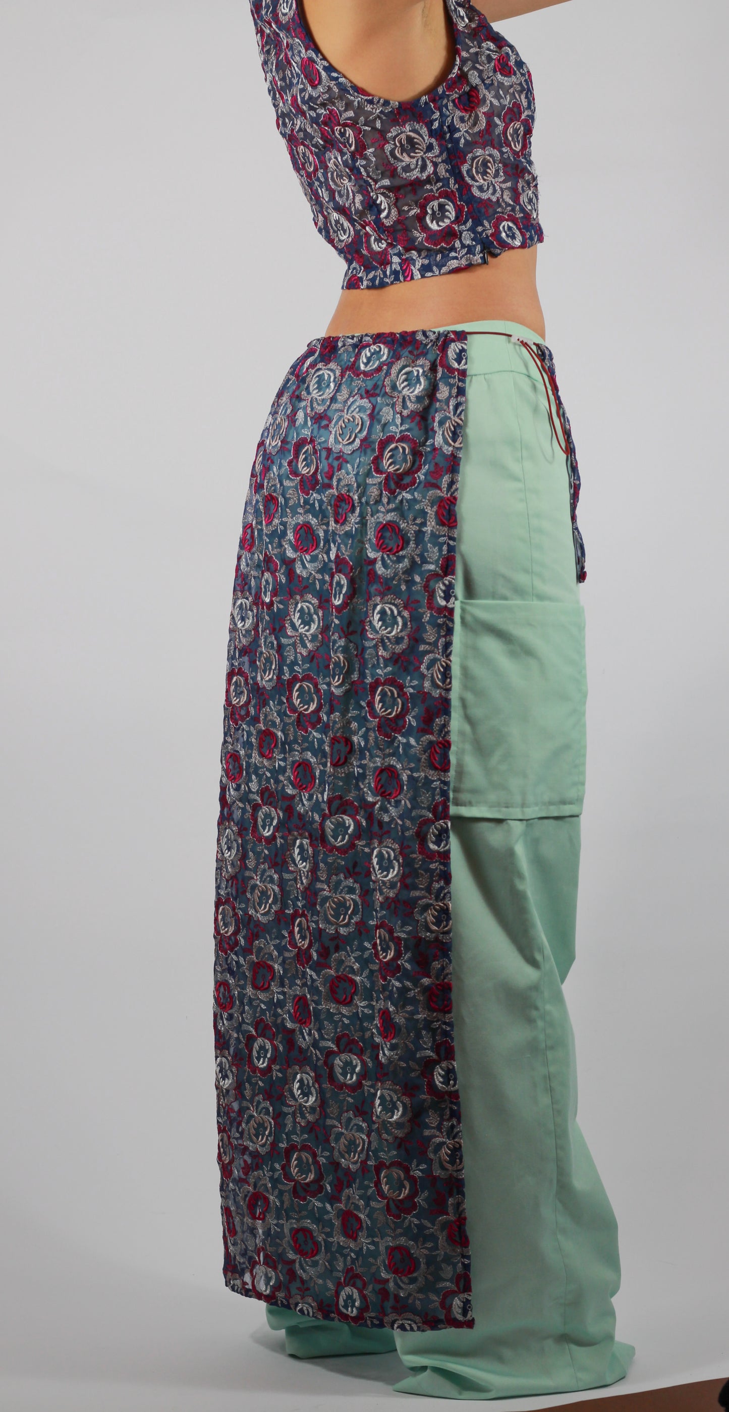 Traîne mousseline brodée Soho Bottom