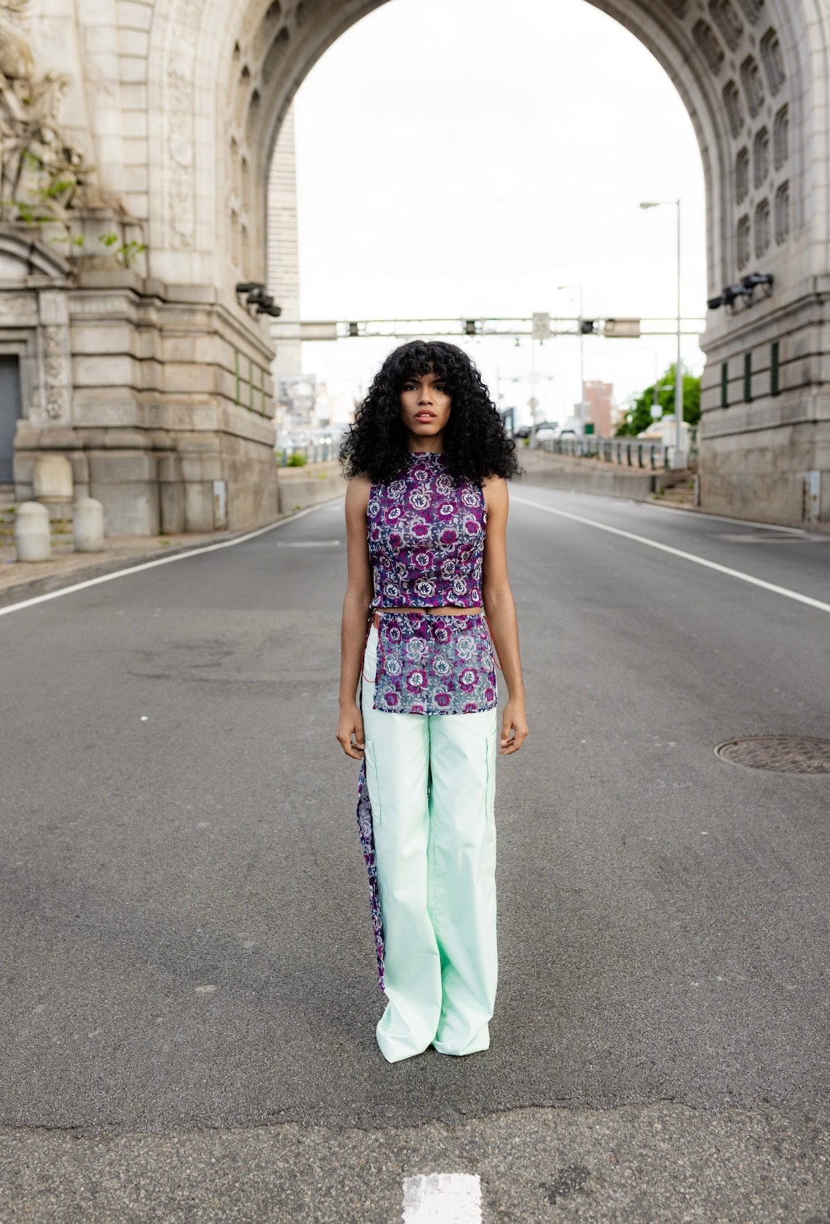 Traîne mousseline brodée Soho Bottom