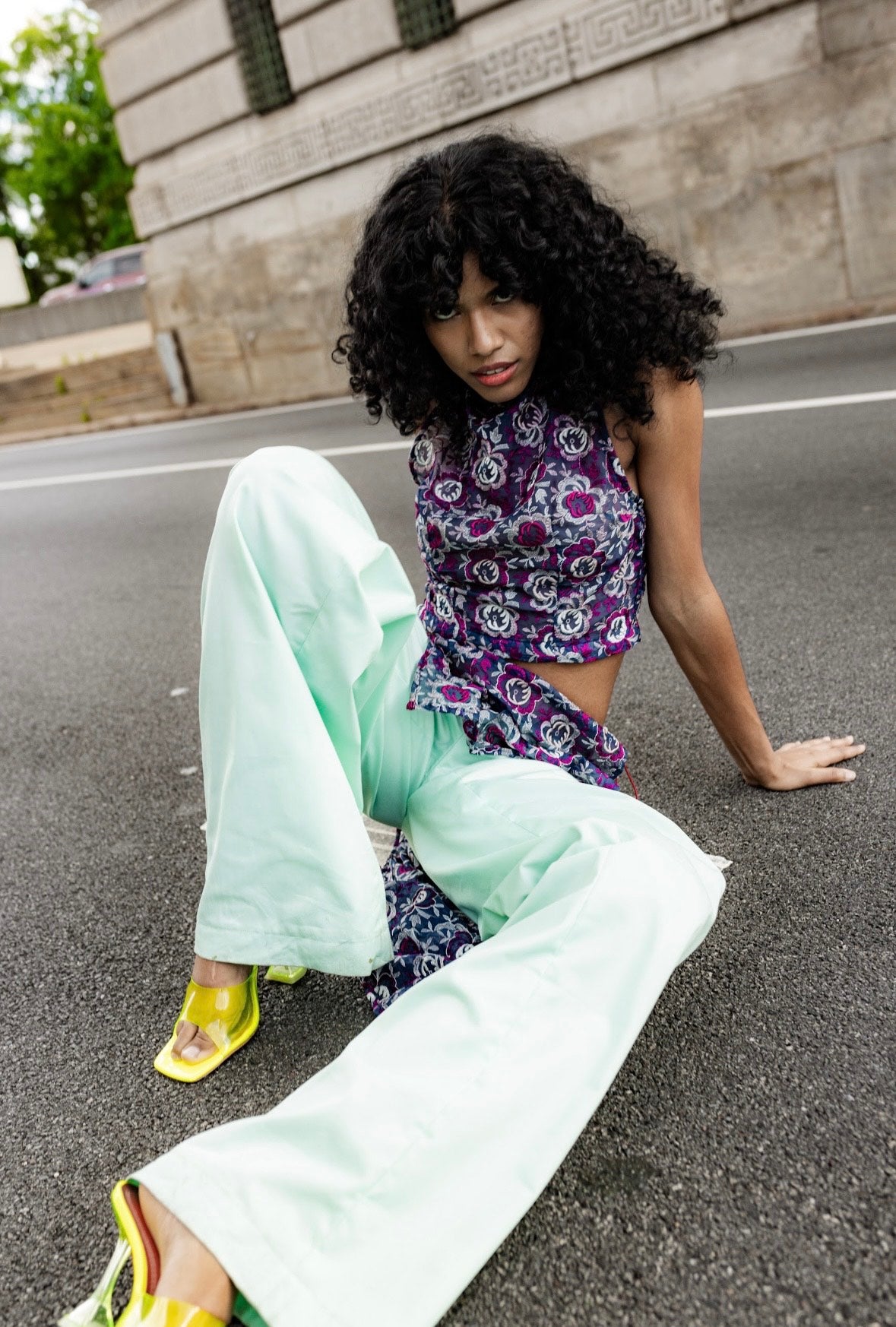 Top mousseline brodée Soho